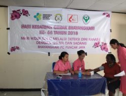 Sambut HKGB ke 66 , Satuan Bhayangkari Polres Puncak Jaya lakukan Tes IVA dan Sadanis