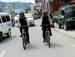 Polwan Polsek Sentani Kota, Patroli Sepeda Jaga Kamtibmas