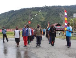 Sambut Dirgahayu RI ke-73, Polisi Latih Paskibra Puncak Jaya