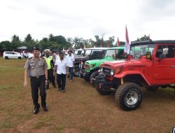 Meriahkan HUT RI, Polda Gelar Konvoi Merah Putih