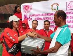 Sambut HKGB Bhayangkari Biak Gelar Bhakti Sosial Bersihkan Obyek Wisata