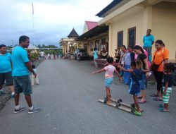 HKGB KE 66, Bhayangkari Yahukimo Gelar Lomba Futsal dan Balap Bakiak