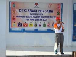 Lepas Merpati Putih, Kapolres Waropen Ajak Warga Ciptakan Pemilu 2019 Aman Damai Dan Sejuk