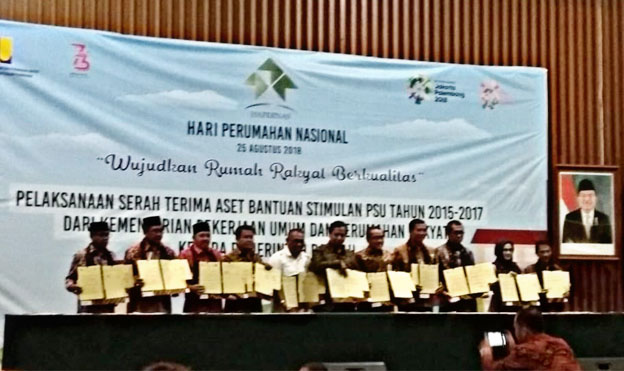 Pelaksanaan serah terima aset bantuan stimulan PSU tahun 2015-2017