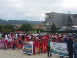 Meriahkan 1 Muharram, Polisi Amankan Jalan Santai Umat Muslim Kabupaten Jayapura