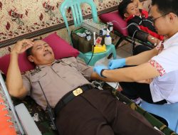 HUT Lantas ke-63 Polisi Merauke Gelar Donor Darah