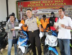Puluhan Unit Motor Diduga Hasil Curian di Amankan Polres Jayapura