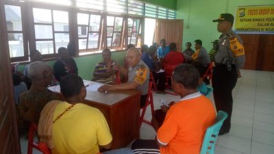 Satuan Binmas Gelar FGD di Kampung Skouw