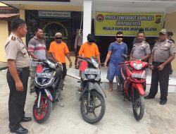 Polisi Bekuk Jaringan Curanmor di Kawasan Japsel