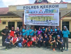 HUT Polwan, Polres Keerom Gelar Senam Bersama