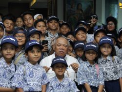 Terima Kunjungan 50 Siswa SD/SMP, Menteri Basuki Pesan Jangan Cita-Cita Menjadi Pejabat