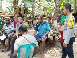 Bhabinkamtibmas Distrik Sota Himbauan Warga Untuk Anti Hoax