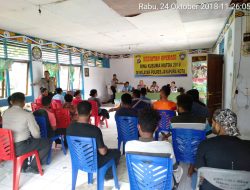 Gencar Sosialisasikan Saber Pungli, Sat Binmas Sambangi Asrama Mahasiswa