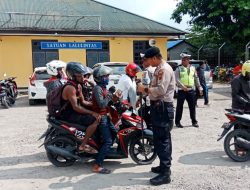 Galakan Tertibkan Lalulintas, Polres Mimika Gelar Razia