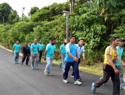 Jumat Sehat, Polres Sarmi Gelar Jalan Santai