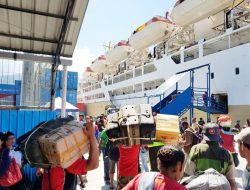 Jumlah Penumpang Yang Berangkat Menggunakan Angkutan Laut Menurun