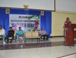 Kapolres Jayawijaya Gelar Bulutangkis Yan Pieter Reba CUP 2018