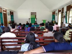 Polisi Sosialisasi KDRT Di Gereja GKI Nazaret Srem Ansudu II Sarmi