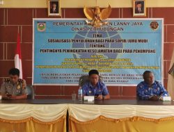 Satlantas Lanny Jaya Sosialisasi Pentingnya Utamakan Keselamatan Penumpang