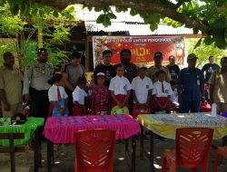 Bintara Polri Angkatan 32 Polres Supiori Gelar Bakti Sosial