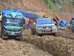Pengerasan Ruas Jalan Trans Terkendala Pengguna Jalan
