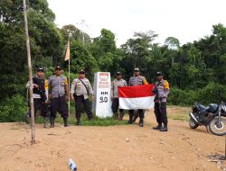 Polisi Gelar Patroli ke Patok Batas RI – PNG di Distrik Kombut