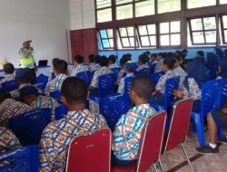 Satlantas Waropen Sosialisasi Tertib Lalu Lintas di Sekolah