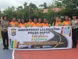 Ditlantas Polda Papua dan Honda Gelar Sosialisasi Millenial Road Safety Festival di SMA Taruna Bakti