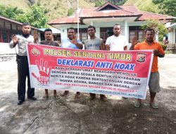 Polsek Sentani Timur Sosialisasi Tolak Hoax Pada Warga Kampung Nendali