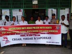 Polisi Kota Agats Sosialisasi Tentang Berita Hoax