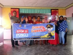Polisi Nimbokrang Sosialisasi Pemilu dan Pilpres Aman, Damai Tanpa Hoax dan Pungli