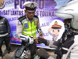 Polres Tolikara Gelar Sosialisasi Milinial Road Savety Frestival