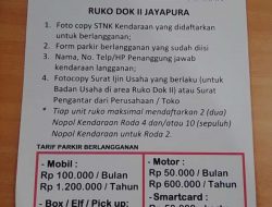 Februari, Tarif Baru Parkir di Kawasan Pasific Permai Dok II Diberlakukan