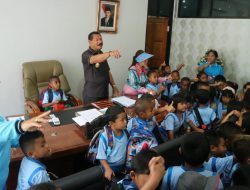 Murid TK Betlehem Wamena Kunjungi Kantor Bupati Jayawijaya