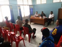 Polres Sarmi Sosialisasi Saber Pungli, Anti Hoax Dan Pemilu yang Aman, Damai Pada Warga