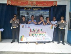 Satlantas Polres Sarmi Sosialisasi Millenial Road Safety Festival di Bank Mandiri