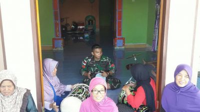 Lestarikan Budaya Islam di Arso 6, Satgas Pamtas Yonif 328/DGH Gelar Latihan Mawaris Bersama Warga