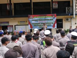 Polres Jayapura Kota Gelar Apel Pergeseran Pasukan Dalam Rangka Pengamanan TPS