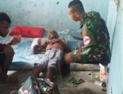 Satgas Yonif 725/Woroagi Berikan Layanan Kesehatan Bagi Masyarakat