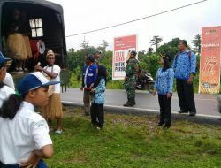 Satgas Pamtas Yonif PR 328/DGH Dukung Berbagai Kegiatan Sambut Hardiknas