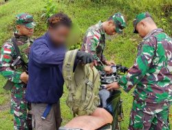 TNI Sita Senpi dan Puluhan Amunisi dari Pelintas Batas