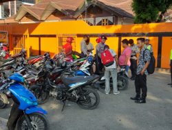 Polsek Abepura Razia Kendaraan Bermotor, Temukan Motor Hasil Curian