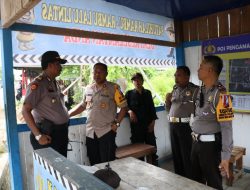 Kapolres dan Jajaran Tinjau Pos Pengamanan Ketupat di Muara Tami