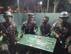 Bawa Paket Ganja, Pemuda Diamankan Satgas Pamtas Yonif PR 328