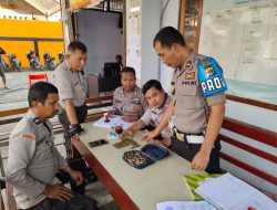 Unit Provost Gelar Pemeriksaan Senpi Inventaris Personil Polsek