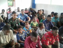 Anggota Satgas TMMD 105 1710/Mimika Gelar Ibadah Bersama Masyarakat di Kampung Mandiri Jaya