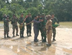 Resmi Dibuka, Warga Kampung Mandiri Jaya Antusias Ikuti TMMD ke 105