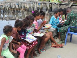 Satgas TMMD Kodim 1709/Yapen Siapkan Perpustakaan Keliling