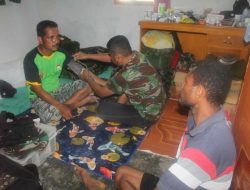 Tim Medis Kodim 1709/Yawa, Beri Layanan Kesehan Gratis