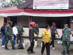 Bersama Pemerintah Distrik Mimika Timur, Koramil 1710-07/Mapurujaya Gelar Swiping Miras